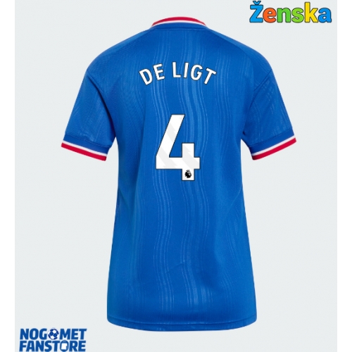 Manchester United Matthijs de Ligt #4 Gostujuci Dres za Ženska 2026-27 Kratak Rukav